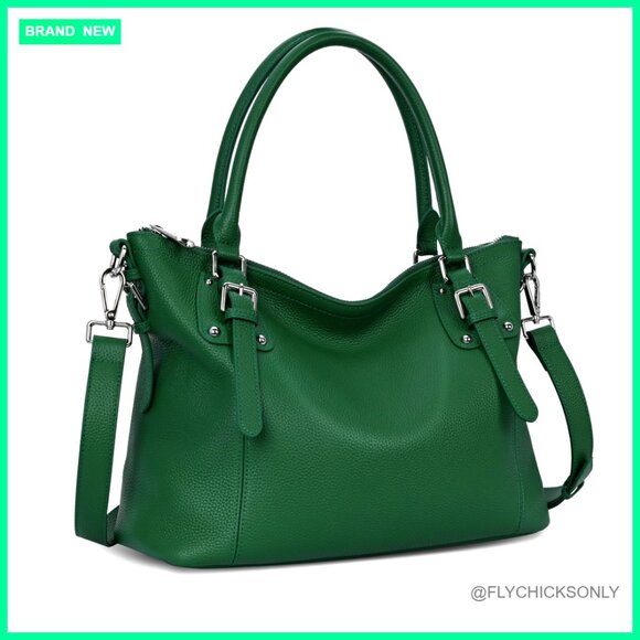 Large Genuine Leather Tote Shoulder Bag Hobo Satchel Crossbody Purse
